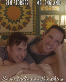 Snow Falling on Pumpkins